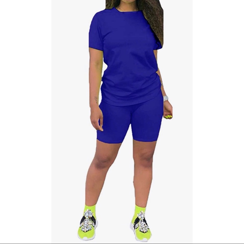 Women’s 2 piece biker short set